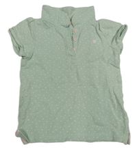 Světlezelené polo tričko s puntíky H&M