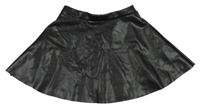 Černá koženková kolová sukně zn. H&M