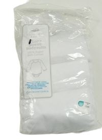 Nové - 3x Bílé body s dlouhým rukávem Primark 