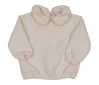 Světlerůžová mikina s límečkem Zara