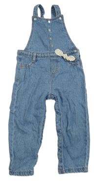 Modré laclové rifle s mašlí Obaibi