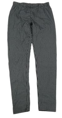 Černo-šedé vzorované legíny Y.F.K.