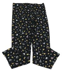 Černé legíny s diamanty George 