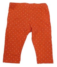 Červené legíny s puntíky Disney