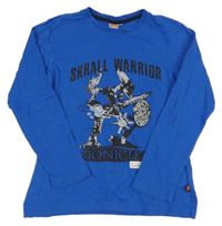 Kobaltově modré triko s potiskem Lego