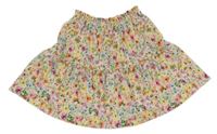 Barevná květovaná kolová sukně Next
