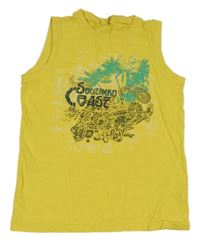 Žluté tílko s potiskem 