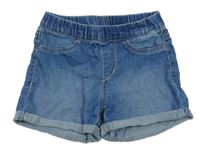 Světlemodré teplákovo/riflové kraťasy H&M