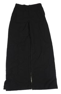 Černé společenské straight kalhoty H&M
