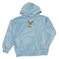 Světlemodrá batikovaná mikina s Pokémonem a kapucí H&M