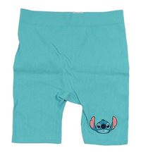 Azurové žebrované elastické sportovní kraťasy se Stitchem PRIMARK