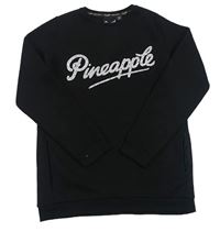 Černá dlouhá mikina s logem - Pineapple a kamínky PRIMARK