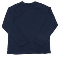 Tmavomodré žebrované mikinotriko George