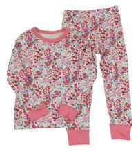 Bílo-růžové pyžamo s kytičkami St. Bernard