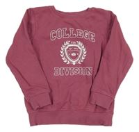 Světlevínová mikina s nápisy Topolino