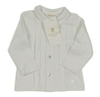 Nové - bílé propínací triko s límečkem MINTINI BABY