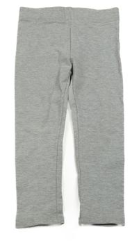 Šedé melírované teplákové legíny POCOPIANO