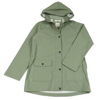 Světlekhaki nepromokavý kabát s odepínací kapucí H&M