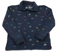 Tmavomodré mikinotriko s obrázky - Harry Potter a límečkem M&S