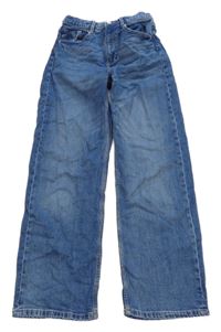 Modré wide leg rifle H&M
