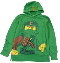 Zelená mikina s lego NINJAGO a kapucí LEGO