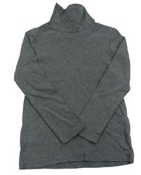 Tmavošedý melírovaný rolák Uniqlo
