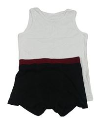 2set - Bílý nátělník + černé boxerky