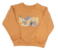 Oranžová mikina s nápisem Primark