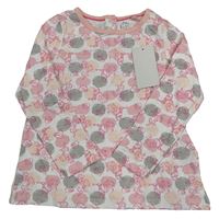 Nové - Bílé puntíkaté triko s Dobou ledovou Disney