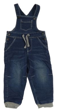 Tmavomodré teplákové laclové cuff rifle Lupilu