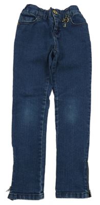 Tmavomodré skinny rifle s přívěskem J Jeans