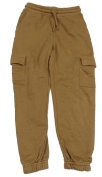 Hnědé cargo tepláky H&M