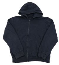 Tmavomodrá propínací mikina s kapucí George