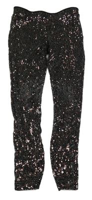 Černo-bronzové třpytivé tregíny Next