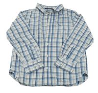 Modro-bílá kostkovaná košile H&M