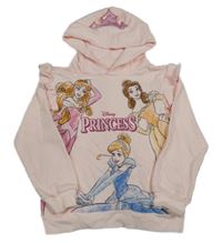 Růžová mikina s Disney princeznami a kapucí Disney
