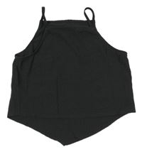Antracitový crop top H&M
