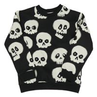 Černá mikina s lebkami H&M