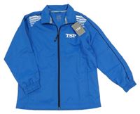 Nové - modrá šusťáková sportovní bunda s logem zn. TSP