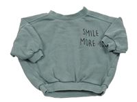 Zelenošedá oversize mikina s nápisem George