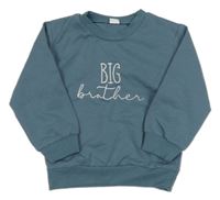 Šedomodrá lehká mikina s nápisem shein