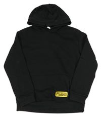 Černá mikina s nášivkou a kapucí Lily & Dan