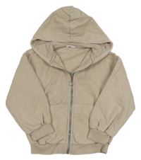 Béžová propínací mikina s kapucí M&S