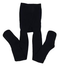 Tmavomodré punčocháče Topolino