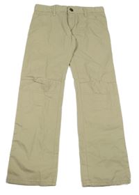 Béžové plátěné kalhoty Alive