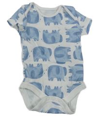 Bílo-modré body se slony dunnes