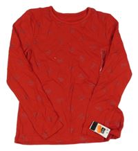 Nové - červené triko s koníky zn.dunnes