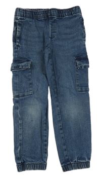 Tmavomodré cuff cargo rifle Lily & Dan