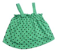 Zelený puntíkatý top Zara