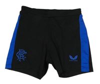 Černo-tmavomodré sportovní kraťasy CASTORE